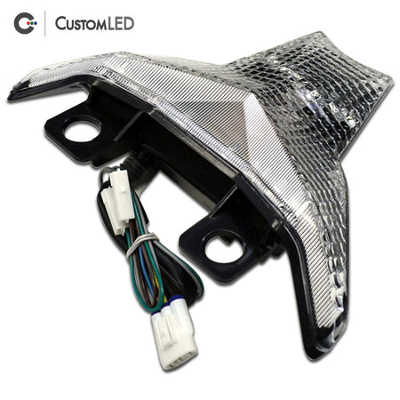Kawasaki ZX-6R Blaster-X Integrated LED Tail Light for years 2019-2023 by Custom LED - Clear Lens