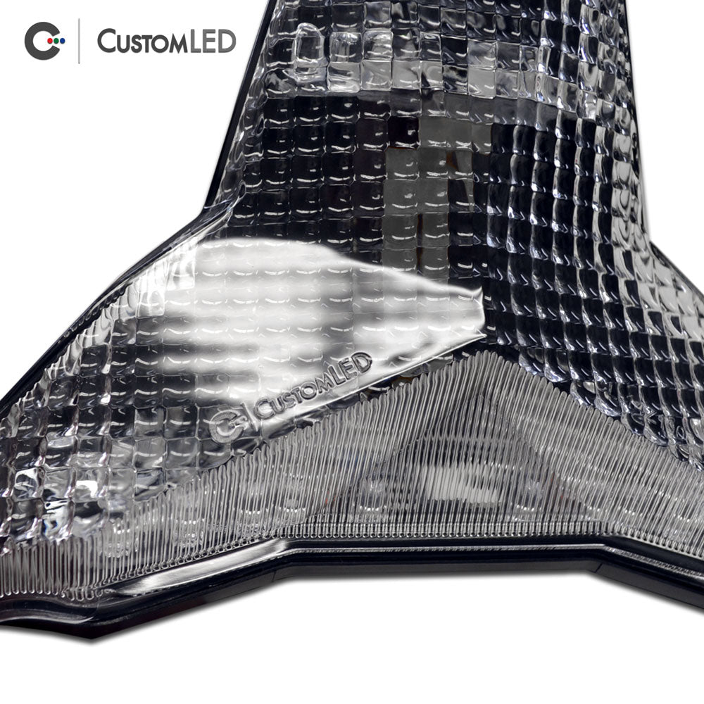 Kawasaki ZX-6R Blaster-X Integrated LED Tail Light for years 2019-2023 by Custom LED - Clear Lens