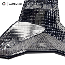 Kawasaki ZX-6R Blaster-X Feu arrière LED intégré pour les années 2019-2023 par Custom LED - Clear Lens