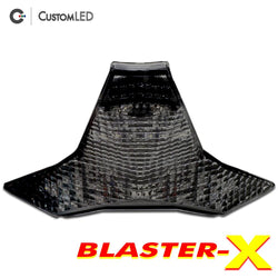 Kawasaki Ninja ZX-6R Blaster-X Integrated LED Tail Light for years 2024, 2025 & 2026 - Smoked Lens