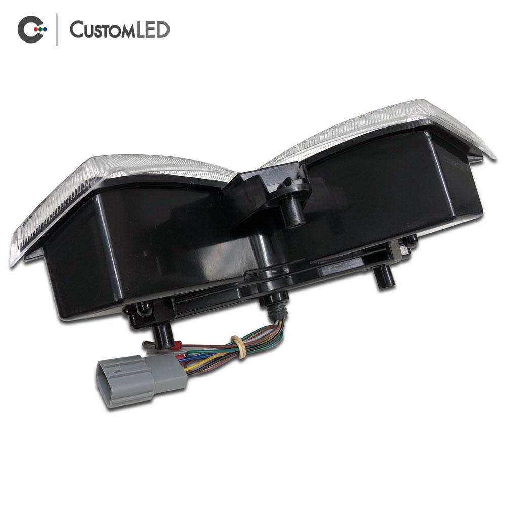 Kawasaki Ninja ZX-14R Blaster-X Feu arrière LED intégré pour les années 2006-2025 par Custom LED - Clear Lens