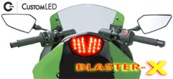 Kawasaki Ninja 250R Blaster-X Feu arrière LED intégré pour les années 2008 2009 2010 2011 2012 par Custom LED