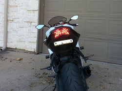 Kawasaki Ninja ZX-6R Blaster-X Feu arrière LED intégré pour les années 2013-2018 - Lentille transparente