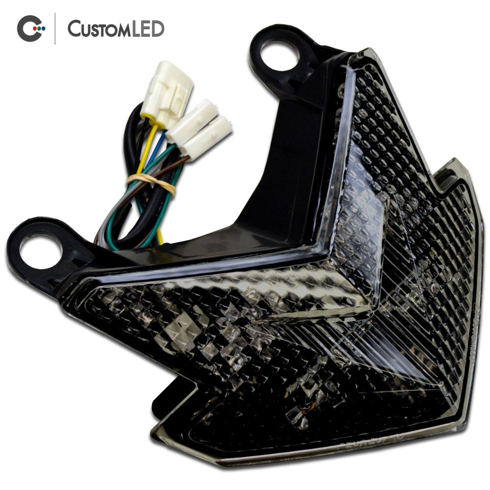 Kawasaki Z125 PRO Blaster-X Feu arrière LED intégré pour les années 2017-2026 - Lentille fumée