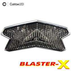 Kawasaki Ninja ZX-6R Blaster-X Feu arrière LED intégré pour les années 2013-2018 - Lentille transparente