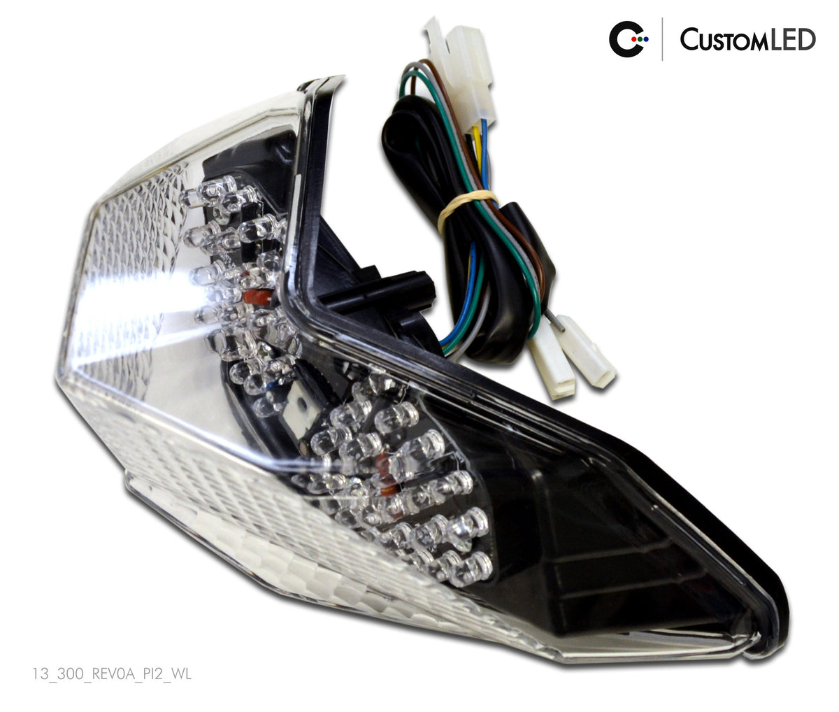 Kawasaki Z250 ER250 Blaster-X Feu arrière LED intégré pour les années 2013 2014 2015 2016 2017 par Custom LED