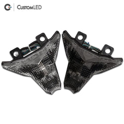 Kawasaki ZX-10R Blaster-X Feu arrière LED intégré pour les années 2016-2020 - Lentille transparente VS lentille fumée