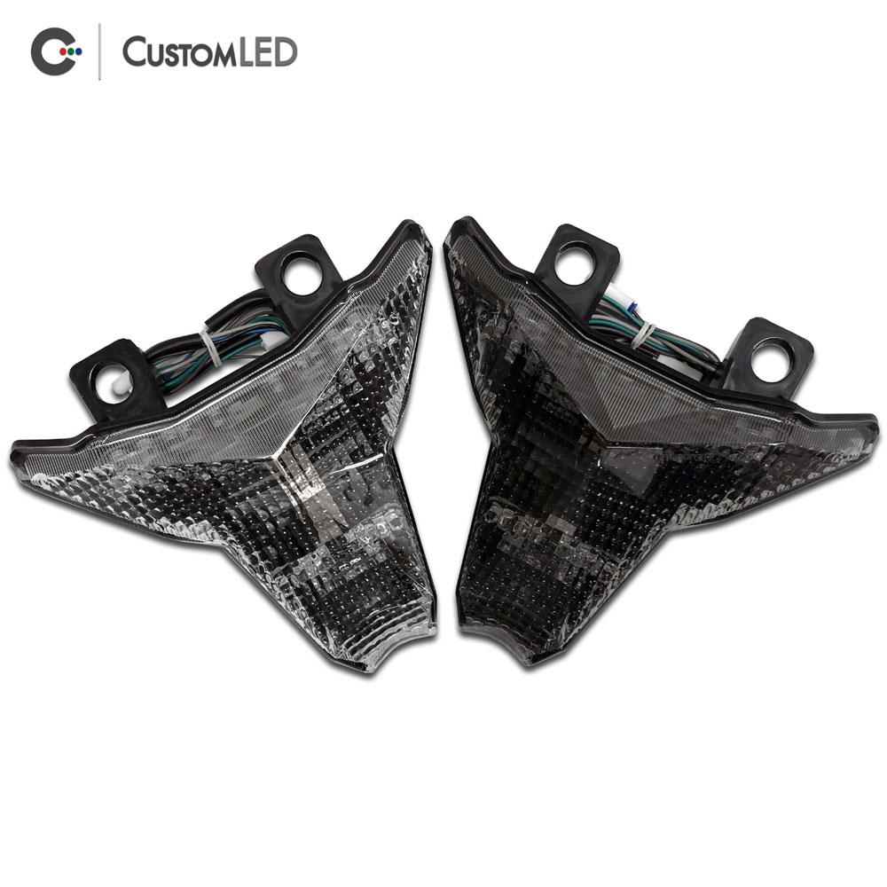 Kawasaki ZX-10R Blaster-X Feu arrière LED intégré pour les années 2016-2020 - Lentille transparente VS lentille fumée