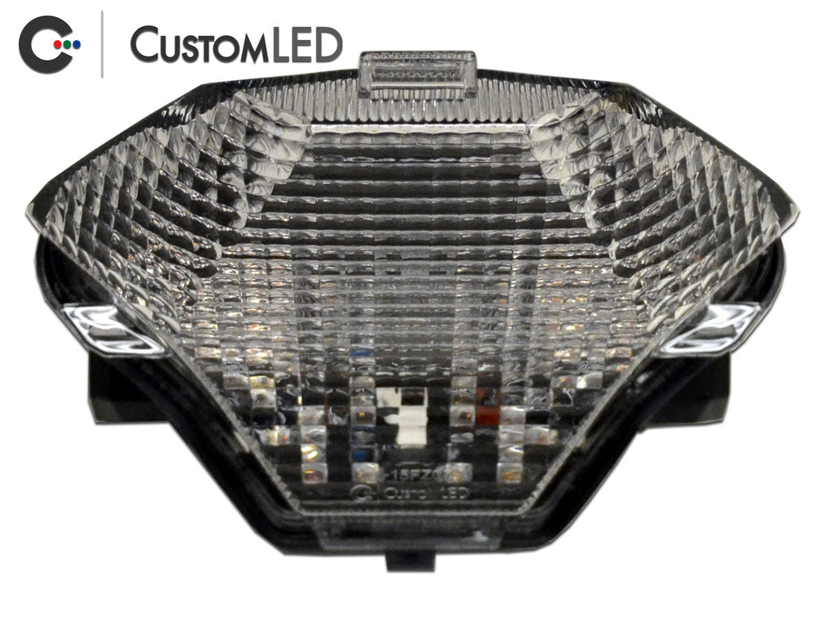 Yamaha YZF-R3 Blaster-X Feu arrière LED intégré pour les années 2015-2024 - Lentille transparente