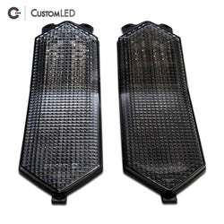 Yamaha YZF-R1 Blaster-X Integrated LED Tail Light for years 2015-2026 by Custom LED - Clear VS Smoked Lens