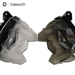 2017-2020 Yamaha MT-09 Blaster-X Integrated LED Tail Light - Clear VS Smoked Lens