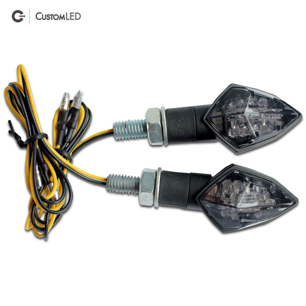 Custom LED Moto Clignotants LED - Compact Short Stalk - V1