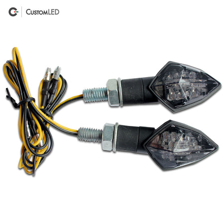 Custom LED Moto Clignotants LED - Compact Short Stalk - V1