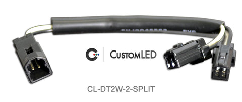 Ducati OEM Turn Signal Y-Splitter Connecteurs, 2 fils (paire), Type 2