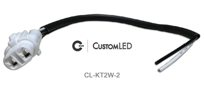 Connecteurs de clignotant OEM Kawasaki, 2 fils (paire), Type 2