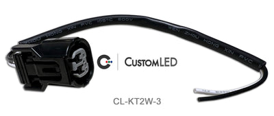 Connecteurs de clignotant OEM Kawasaki, 2 fils (paire), Type 3