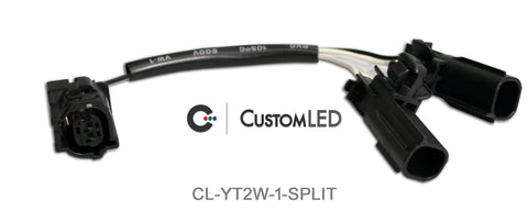 Connecteurs Y-Splitter pour clignotants OEM Yamaha, 2 fils (paire)