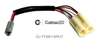 Connecteurs répartiteurs en Y OEM Yamaha pour clignotants, 3 fils (paire), Type 1