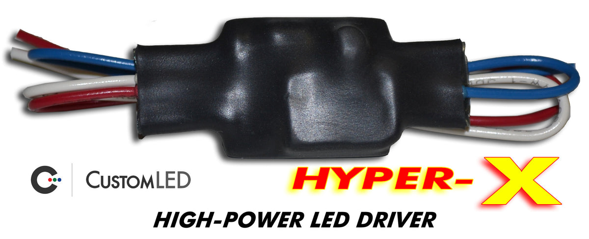 Hyper-X High-Power LED Driver pour Custom LED Lighting sur Motos | Custom LED