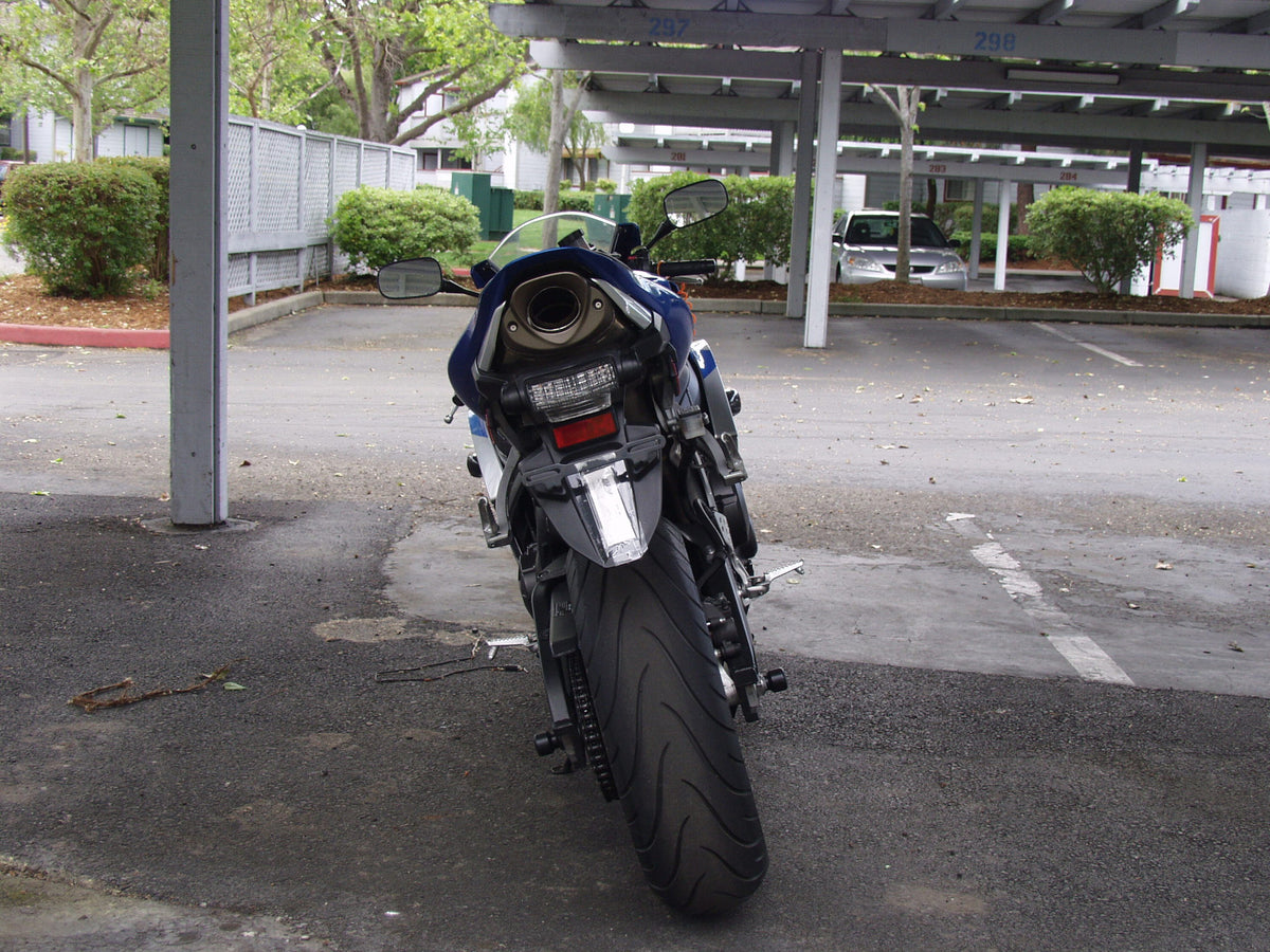 Custom LED Blaster-X Tail Light with UN-Modified OEM fender on 2007-2012 CBR-600RR