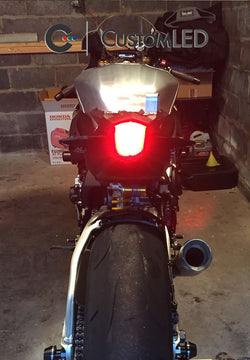 Yamaha YZF-R1 Blaster-X Integrated LED Tail Light for years 2015-2026 by Custom LED - Clear Lens
