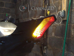 Yamaha YZF-R1 Blaster-X Integrated LED Tail Light for years 2015-2026 by Custom LED - Clear Lens