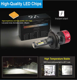 9007 LED Headlight Bulb - High Performance