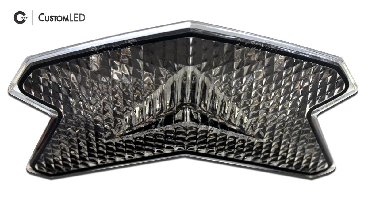 Kawasaki Z125 PRO Blaster-X Feu arrière LED intégré pour les années 2017-2026 - Lentille transparente