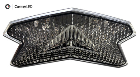 Kawasaki Z125 PRO Blaster-X Feu arrière LED intégré pour les années 2017-2026 - Lentille transparente